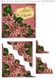 Pink Pointsettia Wavy Pyramid
