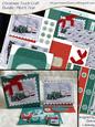 Christmas Truck / Lorry Craft Bundle in Teal and Red