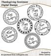 Thanksgiving and Fall Digital Stamp Sentiments