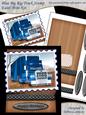 Blue Big Rig Truck Stamp Easel Kit