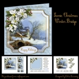 Scenic Christmas Winter Bridge