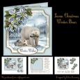 Scenic Christmas Winter Bear