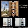 Pop Out 3 Card Blank Cutting File Template