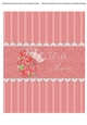 Pink Roses and Fan Large Candy Bar Wrappers Valentine Birthday Party Favor for Mom Wife Friend Women Bridal Shower