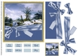 Snow Scene 4 traditional Christmas card Quick card Christmas scene landscape