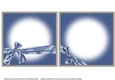 Snow Scene 4 traditional Christmas card Quick card Christmas scene landscapesquare inserts