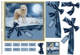 Snow Scene 8 Arctic Wolf wildlife scenic animals Christmas card Quick card