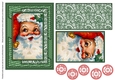 Clean & Simple Christmas, Quick Card, Layered, Decoupage, Santa Claus, St Nick, 3
