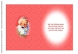 Clean & Simple Christmas Card Quick Card Decoupage Santa Claus 1 insert A