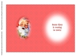 Clean & Simple Christmas Card Quick Card Decoupage Santa Claus 1 insert B