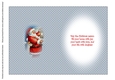 Clean & Simple Christmas Card Quick Card Decoupage Santa Claus 2 insert A