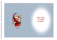 Clean & Simple Christmas Card Quick Card Decoupage Santa Claus 2 insert B