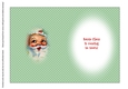 Clean & Simple Christmas Card Quick Card Decoupage Santa Claus 3 insert B