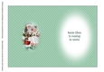 Clean & Simple Christmas, Quick Card, Layered, Decoupage, Santa Claus, St Nick,5 insert B