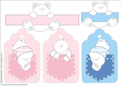 Pocket Climbing Teddy Bears