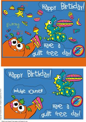 Foodie Monsters, Guilt Free Birthday!