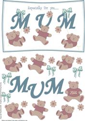Bears on Mum, Decoupage