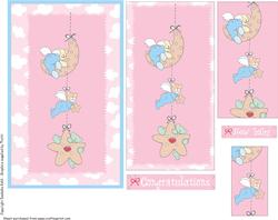Bear Fairies on the Star and Moon