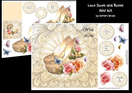 Lace Shoes and Roses Mini-kit