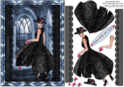 Glamorous Lady in Black
