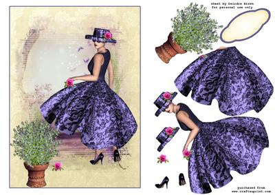 Glamorous Lady in Mauve