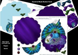 Carnival Mask Rocker Card