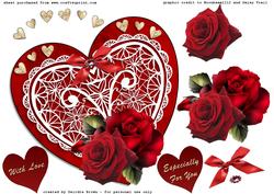 Valentine Heart with Roses
