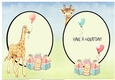 Giraffe Birthday Insert