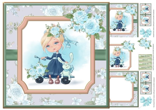 Sassy Spring Girls 1 mini kit
