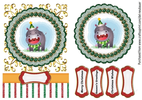 Happy Hippo Holidays 3