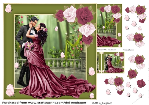 Burgundy Romance mini kit