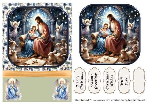 In a Manger He was born 6