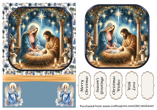 In a Manger He was born 7