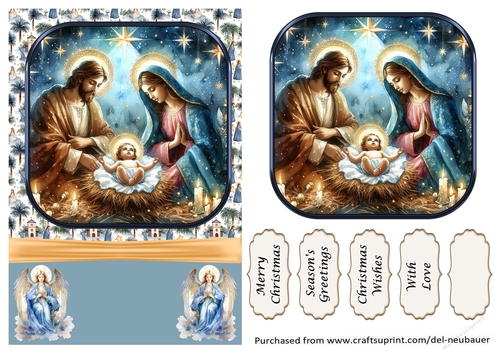 In a Manger He was born 8