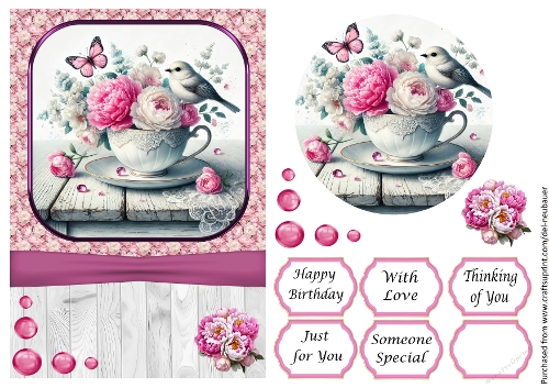 Pink Peony Teacups 3