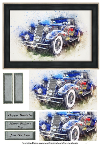 Abstract Vintage Car 1