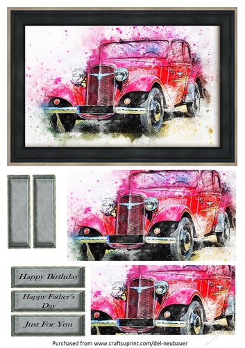 Abstract Vintage Car 2