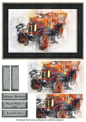 Abstract Vintage Car 4