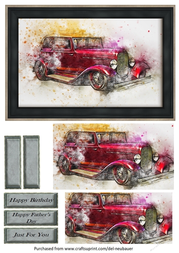 Abstract Vintage Car 6