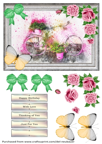 Abstract Floral Bike 2