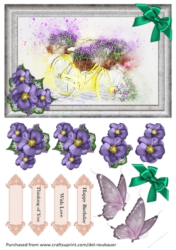 Abstract Floral Bike 3