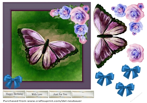 Butterfly Beauty - Purple