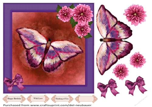 Butterfly Beauty - Pink/Purple