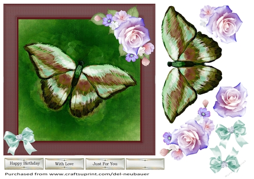 Butterfly Beauty - Green