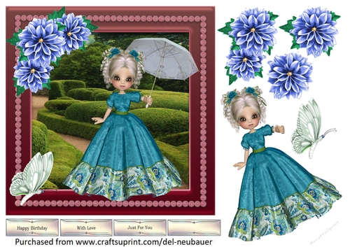 Garden Walk - Blue