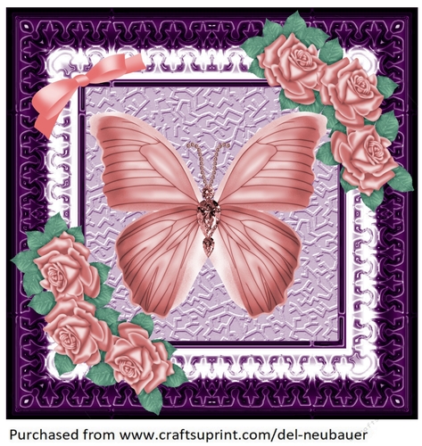 Jewelled Butterfly - Rose Mini Kit