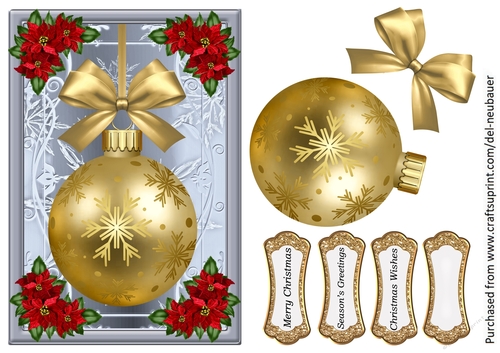 Christmas Bauble - Gold