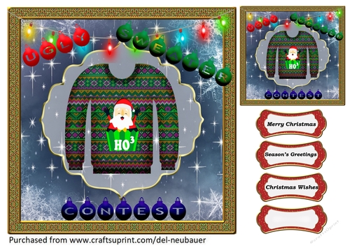 Ugly Sweater Contest - Ho cubed