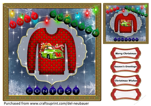 Ugly Sweater Contest - Santas Truck