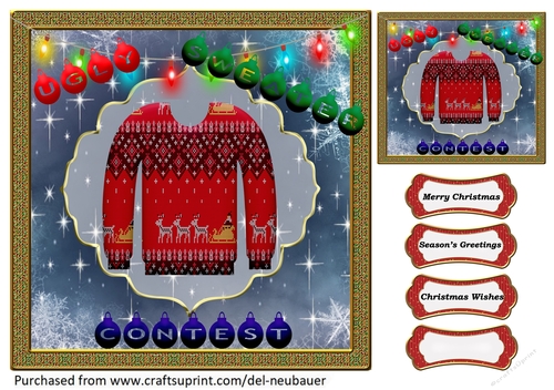 Ugly Sweater Contest - Santas Sleigh
